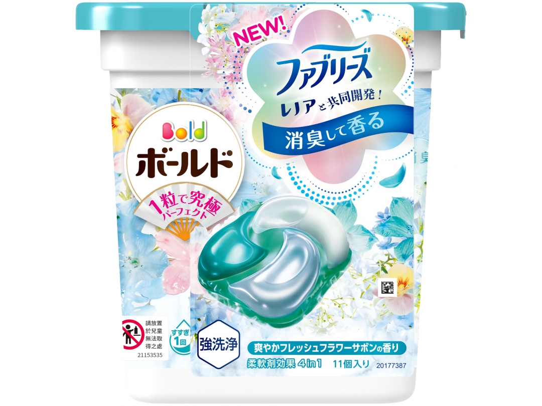 【BOLD】日本四合一洗衣膠囊11顆袋裝(清淨花香)