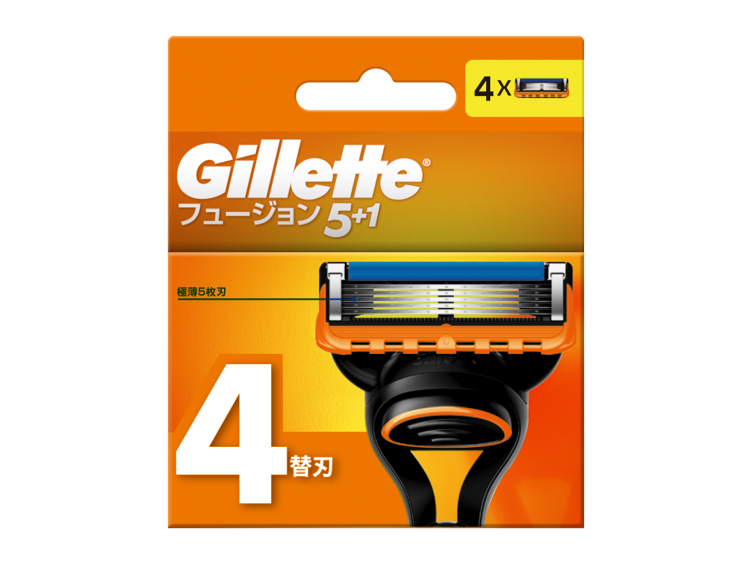 【吉列Gillette】Fusion鋒隱系列刮鬍刀4刀頭